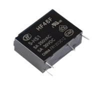LMNCBVYA 5pcs Electromagnetic HF46F Series - 5V, 12V, 24V, 5A, 4 Pins Normally Open for Automation Projects(HF46F-5-HS1 5V)