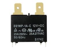 LMNCBVYA 891WP-1A-C DC12V Electromagnetic - 25A 4-Pin 2 Plug-in Normally Open for Automotive and Industrial Applications(1PC E)