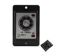 LMNCBVYA AH2-Y Delay DC24V - 8-Pin Electromagnetic with 5A Rated Current and Base for Timed Applications(1PC D)