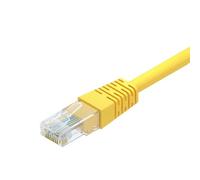 LMNCBVYA CAT6 Gigabit Ethernet Cable - 25m Yellow Network Patch Cable for High-Speed Internet Connection