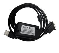 LMNCBVYA CS1W-CIF31 PLC Programming Cable - 1.5m USB Serial Converter for PC Connection - Black
