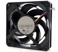 LMNCBVYA D1225C24B9AP-00 24V 0.29A 120mm Cooling Fan for Efficient Airflow and Heat Dissipation
