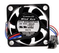 LMNCBVYA D43M24-02A 24V Inverter Cooling Fan - 40×40×10mm, 50mA, High Efficiency Cooling Solution for Electronics