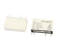 LMNCBVYA HF49FD 005-1H11 Small Electromagnetic DC5V 5A 4-Pin Plug-in for Electronics Projects(50)