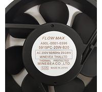 LMNCBVYA High-Efficiency 5915PC-20W-B20 AC200V Cooling Fan - 25/28W, 172x150x38mm, Ideal for Industrial Applications