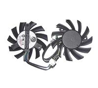 LMNCBVYA High-Performance Graphics Card Cooling Fan for R5770 N450GTS Hawk - Dual Fan PLA07010S12HH 12V 0.5A 4Wire Replacement