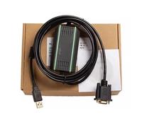 LMNCBVYA High-Speed USB-XW2Z-200S-CV+ PLC Programming Cable with FT232RL Chip - 3 Meter Electromagnetic Isolation, Black Gold-Plated Plug