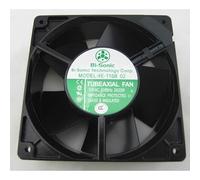 LMNCBVYA High Temperature Cabinet Fan - 150°C Rated, Maintenance-Free Double Ball Bearing, 50000 Hours Lifespan, 42.8dBA Noise Level 4E-115B 02 12CM 12038 115VAC