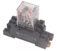 LMNCBVYA LY2N-GS Small Intermediate DC24V - 8-Pin Electromagnetic Power 10A with Base for Automation Control(1PC D)