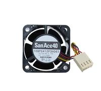 LMNCBVYA SanAce40 Ultra Quiet 40mm Cooling Fan - Model 109P0412P3H063, DC12V, 0.14A, 4-Wire, High Air Volume Cooling Solution