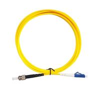 LMNCBVYA Single Mode Fiber LC-ST Patch Cords - 15m Pigtail Network Cables for High-Speed Connectivity