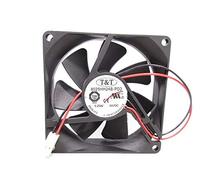LMNCBVYA T&T 8020HH24B-PD2 24V 80mm Cooling Fan - 2-Wire 0.25A Fan for Efficient Cooling Solutions