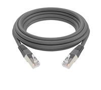 LMNCBVYA Ultra Category 5 Double Shielded Network Cable - 5m High-Speed 100Mbps Ethernet Patch Cord - Engineering Grade Gray