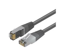 LMNCBVYA Ultra Category 5 Double Shielded Network Cable - High Speed 100 Gigabit Patch Cord - 25m Gray Ethernet Cable for Reliable Internet Connection