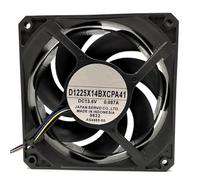 LMNCBVYA Ultra-Quiet 120mm Cooling Fan D1225X14BXCPA41-13.6V 0.087A 4-Pin for Efficient Cooling
