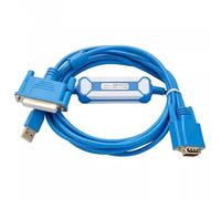 LMNCBVYA USB-HITECH Programming Cable for Touch Panel PWS1711 PWS6600 PWS5610 PWS6500 - Gold-Plated Data Download Cable (Blue)