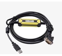 LMNCBVYA USB-PPI PLC Programming Cable for CPU224 S7-200 - Black Communication Data Cable - Economy Model