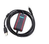 LMNCBVYA USB-SC09-FX PLC Programming Cable for FX Series | FTDI Chip Isolation Model | Black Communication Cable