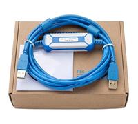 LMNCBVYA USB-Vigor PLC Programmable Cables VH VBM VB2 VB1 VB0 Series - Blue Gold-Plated Data Cables for Reliable Connectivity