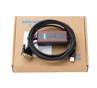 LMNCBVYA USB-XW2Z-200S-CV PLC Programming Cable with FTDI Chip Isolation for CS CQM1 C200HE Series - Black