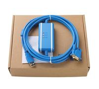 LMNCBVYA USB-XW2Z-200S-CV Programming Cable for CS CQM1 C200HE Series - 3 Meters Opto-Isolated Chip, Blue Color