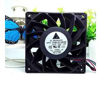 LMNCBVYA Wire High Pressure Fan - 4000 RPM, Double Ball Bearing, 200.30 CFM Airflow, 50,000 Hours Lifespan FFB1212EHE 12038 DC12V 3-