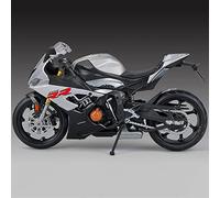 LMNMY Modelo de Juguete 1:12 para BMW S1000RR, Coche En Miniatura De Aleación, Fundido A Presión, Juguetes para Niños, Regalo Cumpleaños, para, Colección Coches(Grey)