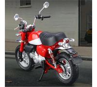 LMNMY Modelo de Juguete 1/12 para Honda para Monkey Aleación Juguete Motocicleta Modelo Coche con Sonido Luz Rueda Trasera Suspensión Motos Modelos De Vehículos(Rosso)