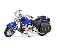 LMNMY Modelo de Juguete 1:12 Simulación para Harley para Prince, Modelo De Motocicleta, Juguete, Colección para Niños, Decoración(BLU)