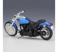 LMNMY Modelo de Juguete 1:18 para Harley FXSTB Night Train 2002, Modelo De Motocicleta, Colección Modelos Metal Fundido A Presión, Regalo para Niños(with Foam Box)