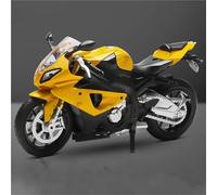 LMNMY Modelo de Juguete Adorno De Aleación Metálica para Colección Y Pasatiempos, Regalo Cumpleaños para Niño, Escala 1:12, para Motocicleta para BMW S1000 RR(Jaune)