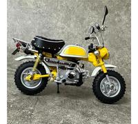 LMNMY Modelo de Juguete Adorno De Maqueta Motocicleta, Regalo Cumpleaños 1:12 para Honda para Monkey Z50J 2009 Serie Mini Moto(Jaune)