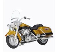 LMNMY Modelo de Juguete Colección En Miniatura 1/18 De para Harley para Davidson FLHR Road King 1999, Modelo Motocicleta Aleación Juguetes Simulación para Regalar(Jaune)