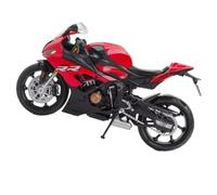 LMNMY Modelo de Juguete Juguetes De Aleación, Coche Fundido A Presión, Regalos Navideños, Modelo Motocicleta 1:12 para BMW S1000RR, Rueda Delantera, Dirección, Neumáticos Goma(Rosso)