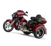 LMNMY Modelo de Juguete Juguetes De Colección A Escala 1/12 para Harley para Davidson CVO Tri Glide 2021, Vehículos Fundición A Presión(Rosso)