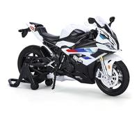 LMNMY Modelo de Juguete Juguetes, Regalo De Cumpleaños, Escala 1/12, para Motocicletas para BMW RRS1000, Modelo Aleación Fundida A Presión Motos En Miniatura(White)