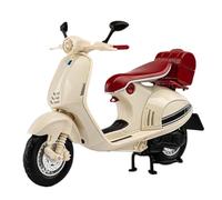 LMNMY Modelo de Juguete Maqueta De Motocicleta Aleación 1:12, Juguete con Sonido Y Luz, Modelo Scooter, Adorno para Pastel Regalo para Vespa 946(Beige)