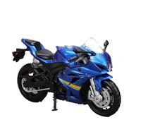 LMNMY Modelo de Juguete Maqueta De Motocicleta Juguetes Aleación para Regalo 1/18 para Suzuki GSX-R1000 Adornos Colección En Miniatura, Regalos(BLU)