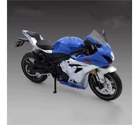LMNMY Modelo de Juguete Maquetas De Motos Campo Traviesa, Adornos para Hobby 1:12 para Suzuki GSX-R1000R, Maqueta Moto Juguete(BLU)