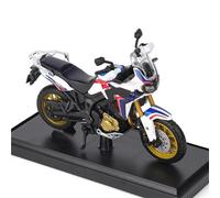 LMNMY Modelo de Juguete Miniatura De Aleación 1:18 para Motocicleta, Modelo Juguete Fundido A Presión, Regalo para Honda para Africa Twin DCT(White)