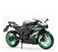LMNMY Modelo de Juguete Miniatura De Motocicleta Juguete Metal Fundido A Presión 1:12 para Kawasaki ZX-10R para Superbikes para Sport Regalo Colección con Sonido E Iluminación(Nero)