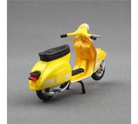 LMNMY Modelo de Juguete Modelo De Motocicleta Aleación 1/18, Calle Metal Fundido A Presión, Juguete Regalo para Vespa 200 para Rally(Jaune)