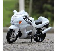 LMNMY Modelo de Juguete Modelo De Motocicleta Aleación Fundición A Presión Estática para Suzuki para Hayabusa GSX-1300R, Escala 1:18(White)