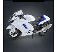LMNMY Modelo de Juguete Modelo De Motocicleta Colección Aleación Fundición A Presión A Escala 1/9 para Suzuki para Hayabusa(White)