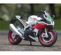 LMNMY Modelo de Juguete Modelo De Motocicleta para Aprilia RSV4 RR1000 A Escala 1/12, Juguete para Regalar, Estático Fundición A Presión(White)