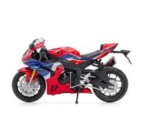 LMNMY Modelo de Juguete Modelo De Motocicleta para Honda CBR1000RR A Escala 1:12, Juguete, Coche, Neumáticos Fundidos A Presión, Rueda Delantera, Dirección, Decoración del Hogar(Rosso)