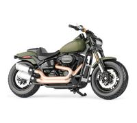 LMNMY Modelo de Juguete Modelo De Motocicleta Simulación Aleación Coche Juguete 1:18 para Harley para Davidson Fat Bob 114 2022(with Foam Box)