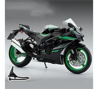LMNMY Modelo de Juguete Moto De Juguete con Sonido Y Luz 1:9 para Kawasaki ZX-10R, Modelo En Miniatura Aleación Metal Fundido A Presión(Nero)