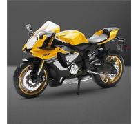 LMNMY Modelo de Juguete Motocicleta Aleación Fundida A Presión, Coche Juguete, Rueda Delantera, Dirección, Trasera, Suspensión, Vehículos, Regalos De Cumpleaños 1:12 para Yamaha YZF-R1(Jaune)