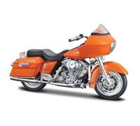 LMNMY Modelo de Juguete Motocicleta En Miniatura De Aleación Fundida A Presión A Escala 1/18, Juguetes con Volante Y Dirección para Harley para Davidson FLTR Road Glide